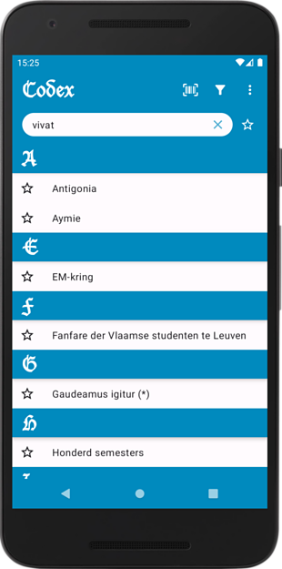 Screenshot of Studentencodex