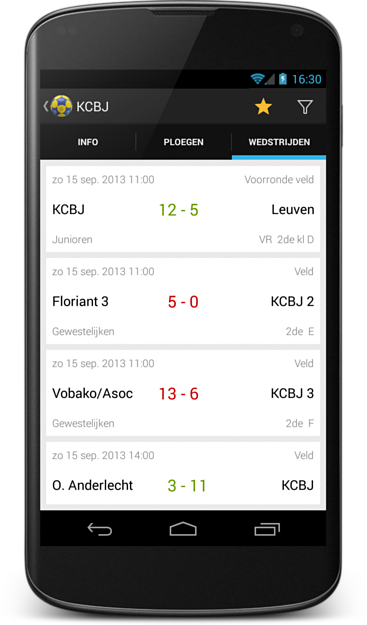 Screenshot of Korfbal