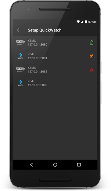 Screenshot of QuickWatch