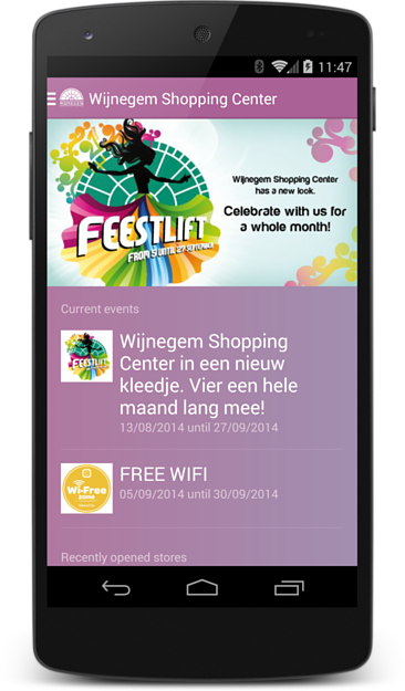 Screenshot of Wijnegem Shopping