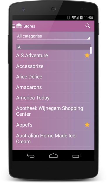 Screenshot of Wijnegem Shopping