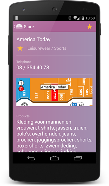 Screenshot of Wijnegem Shopping
