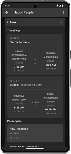 Screenshot of Tourmanagement