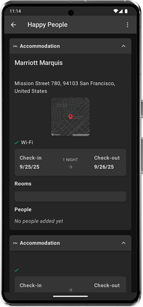 Screenshot of Tourmanagement