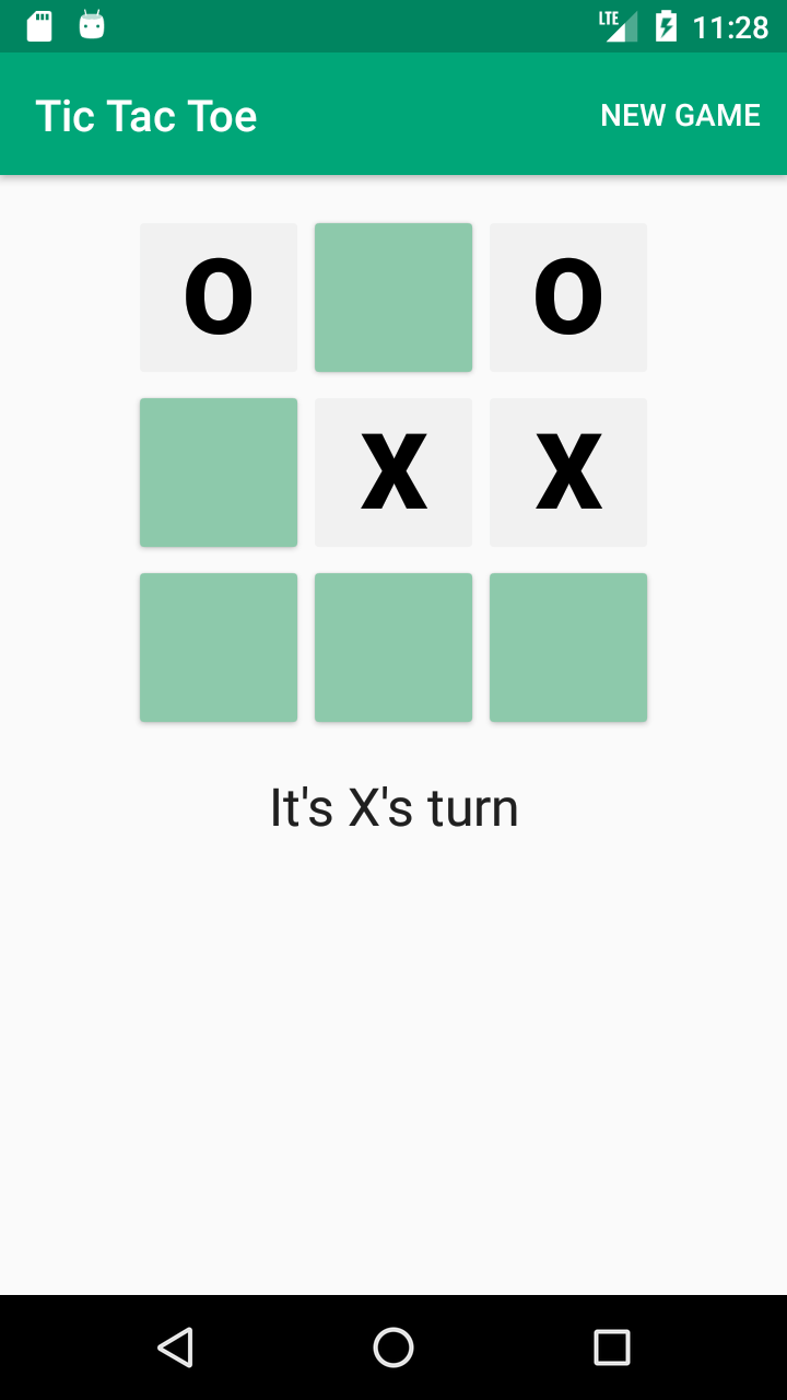 Screenshot of Tic Tac Toe